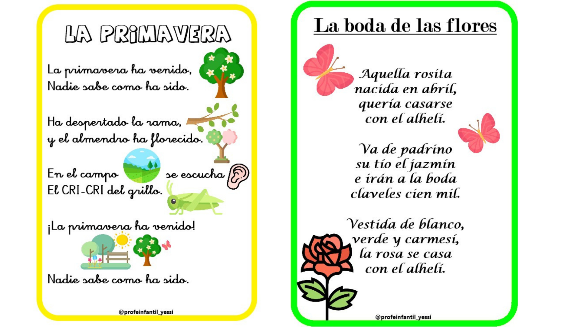 poemas para niños sobre la primavera