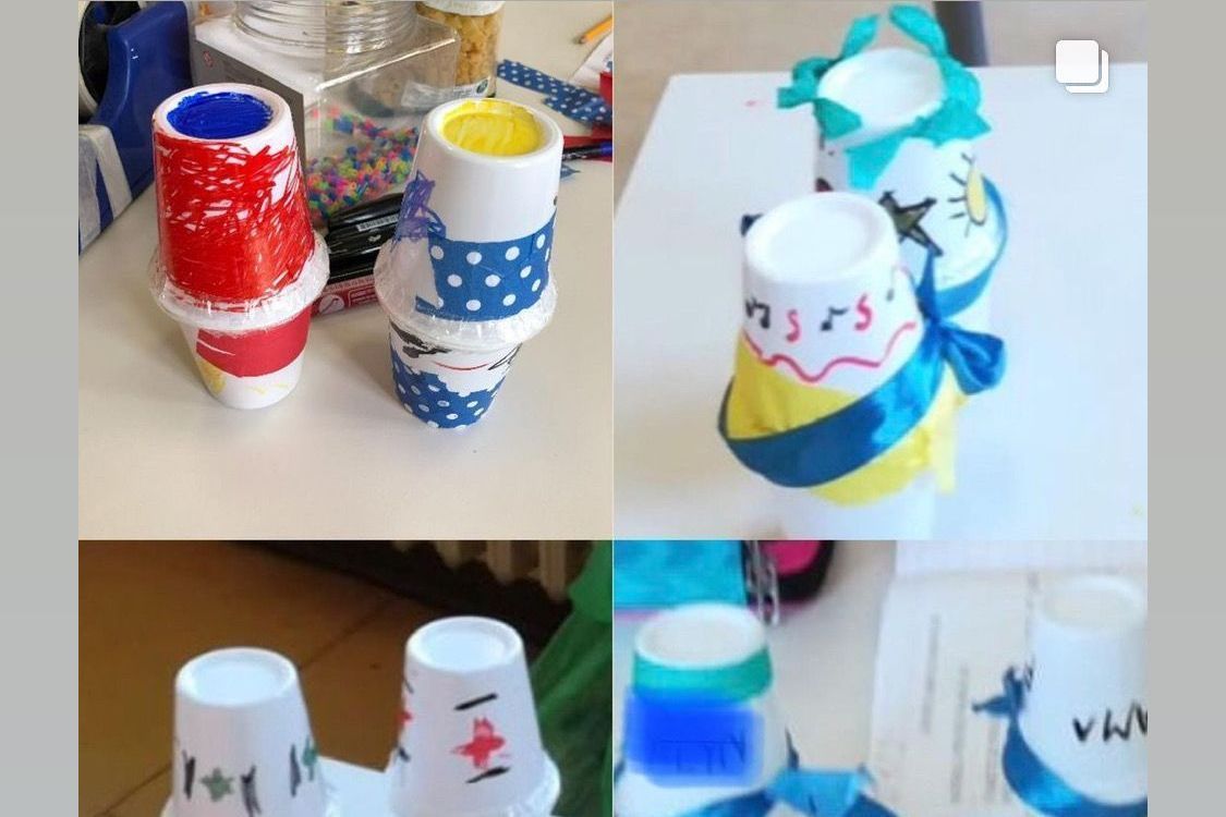 Maracas per bambini con occhietti Cartozzi