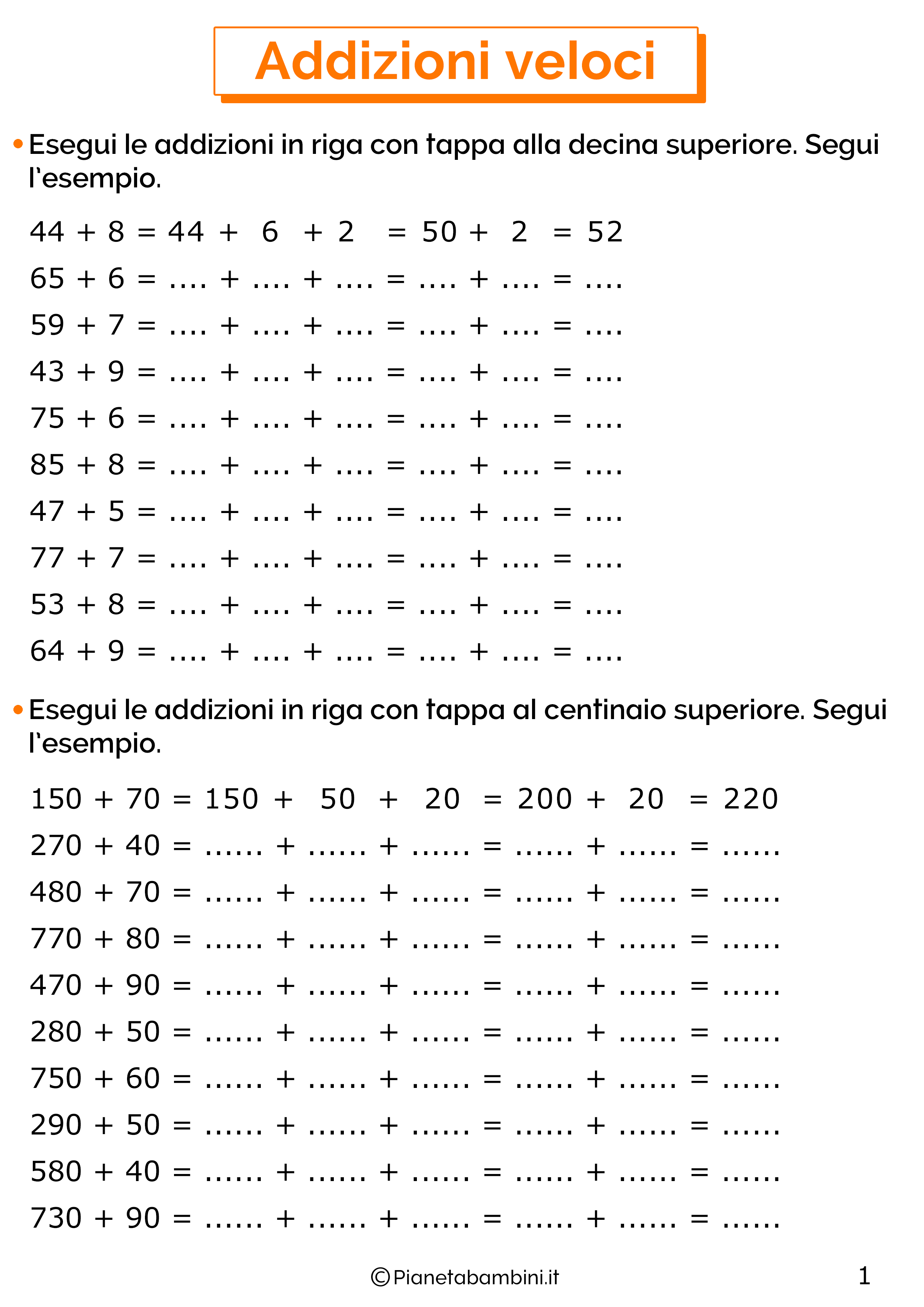 Tabellina del 7 - Metodo Analogico Bortolato worksheet