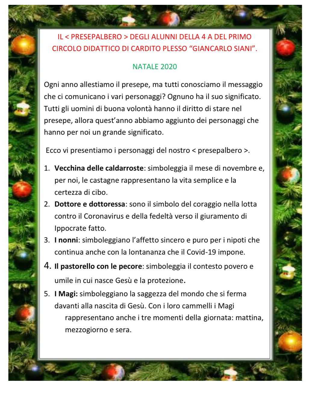 NATALE IL Presepalbero –