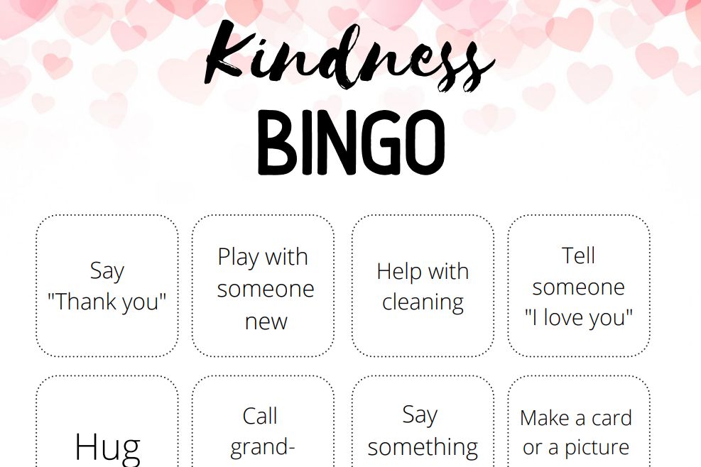 Kindness bingo – 
