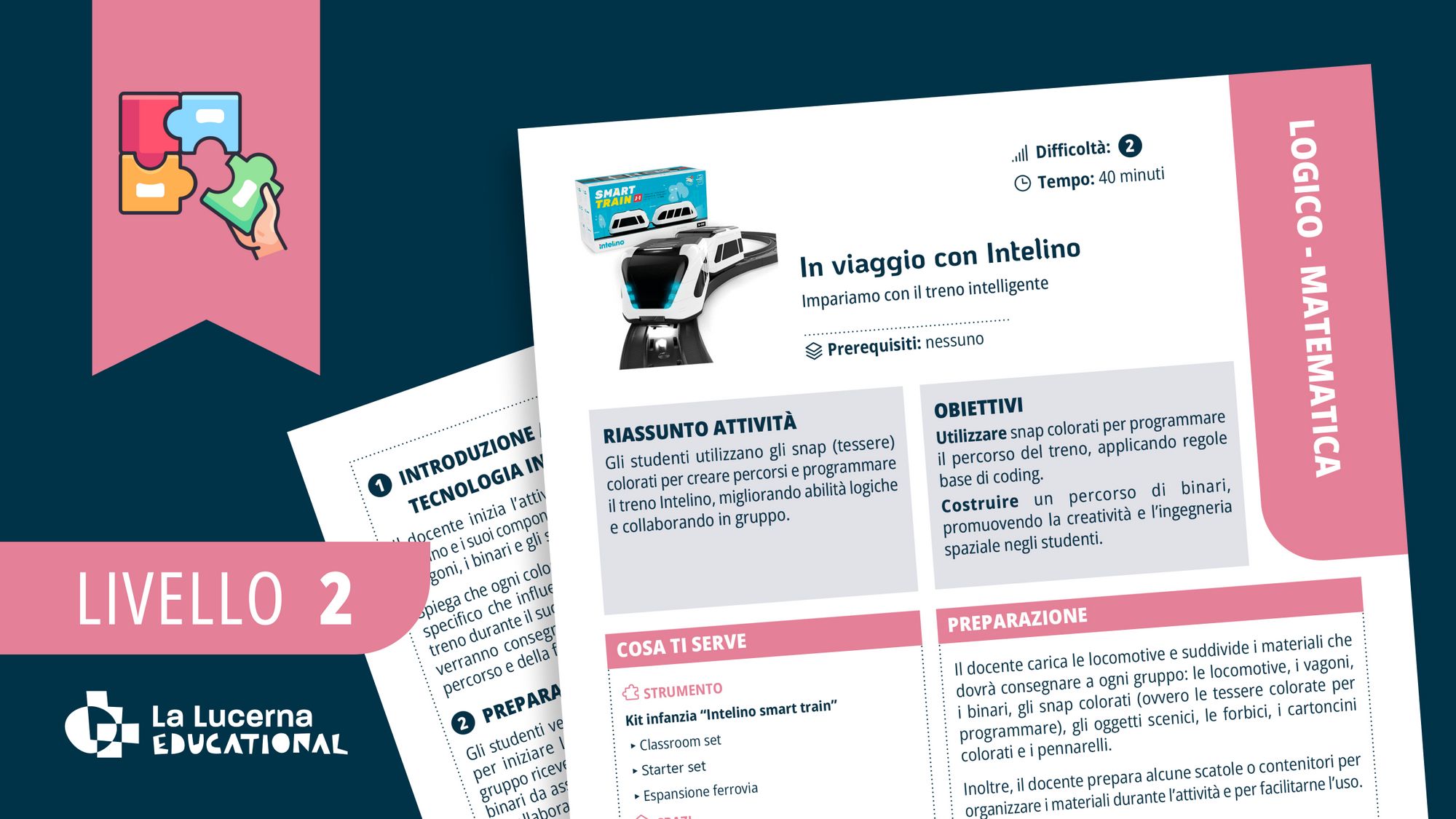 Educare I Piccoli Al Coding Crea Le Basi [Primaria] In viaggio con Intelino - Scheda didattica per imparare le