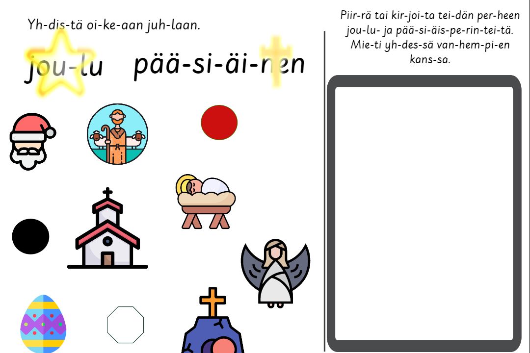 1. lk uskonto - joulu ja pääsiäinen – 